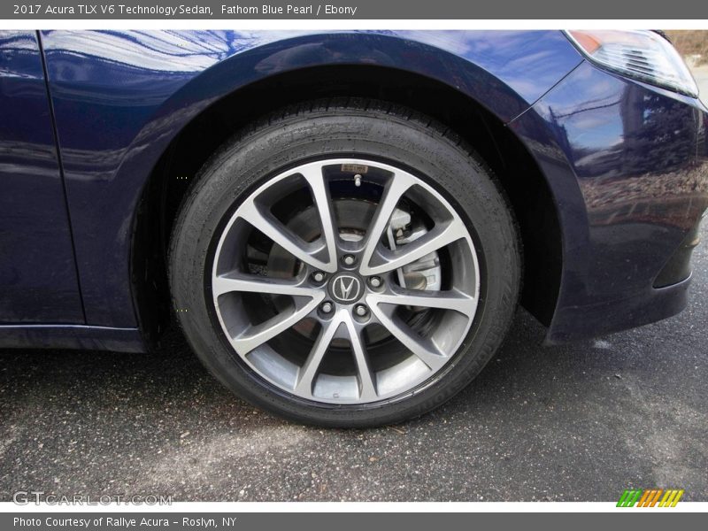 Fathom Blue Pearl / Ebony 2017 Acura TLX V6 Technology Sedan