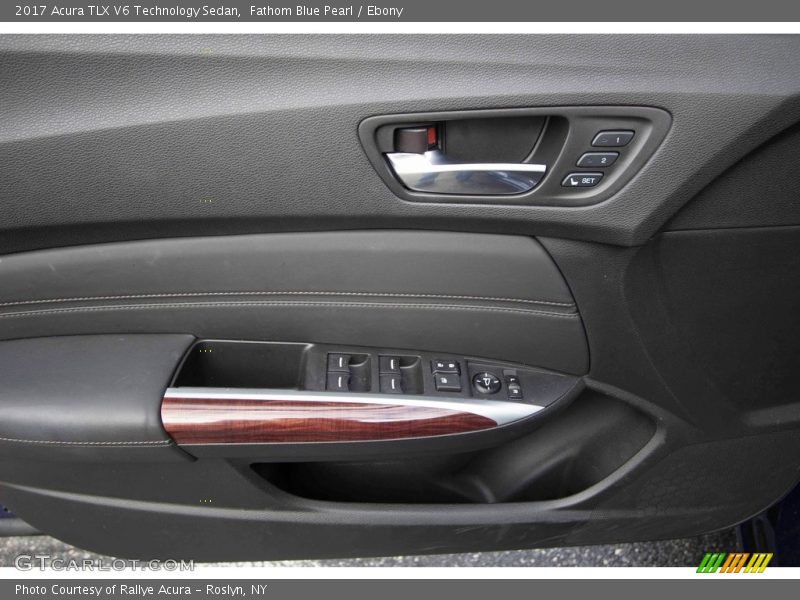 Fathom Blue Pearl / Ebony 2017 Acura TLX V6 Technology Sedan