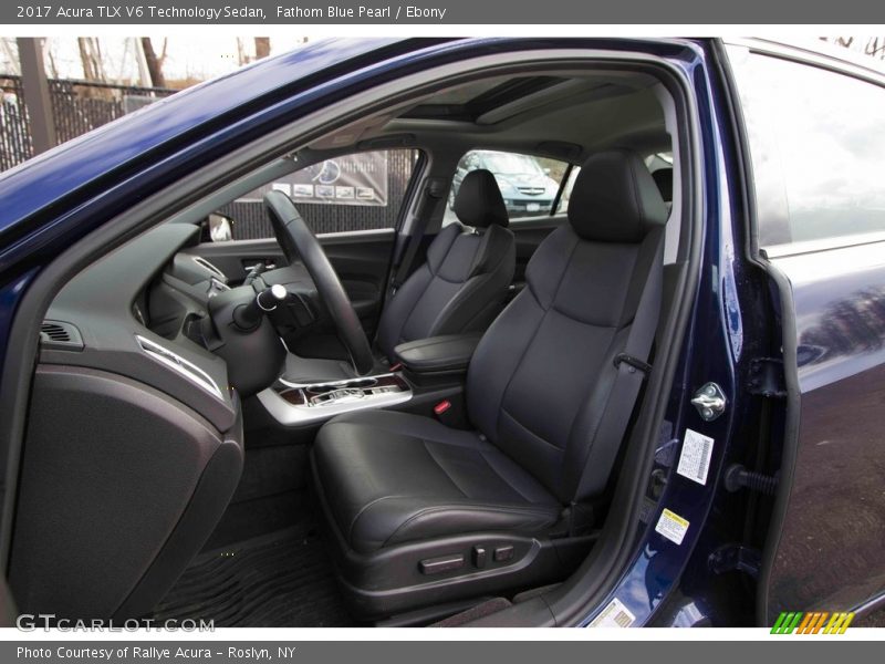 Fathom Blue Pearl / Ebony 2017 Acura TLX V6 Technology Sedan