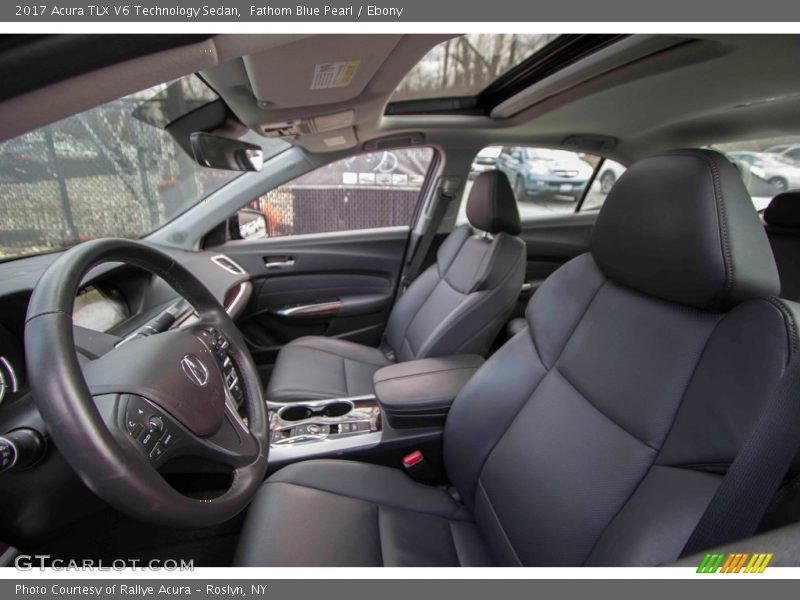 Fathom Blue Pearl / Ebony 2017 Acura TLX V6 Technology Sedan