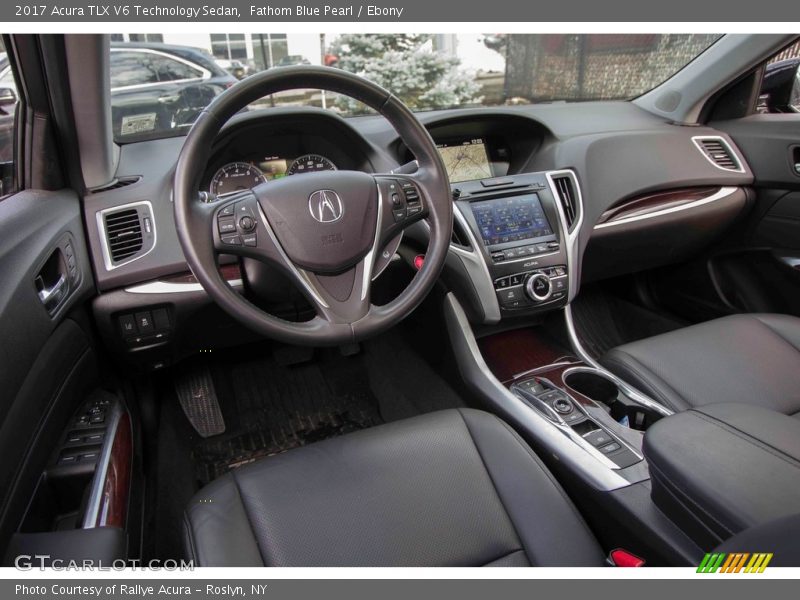 Fathom Blue Pearl / Ebony 2017 Acura TLX V6 Technology Sedan