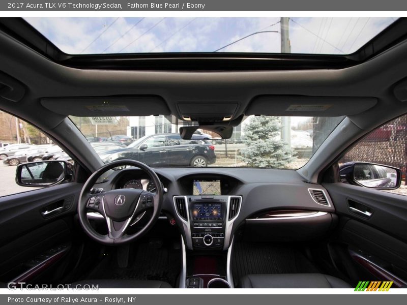 Fathom Blue Pearl / Ebony 2017 Acura TLX V6 Technology Sedan