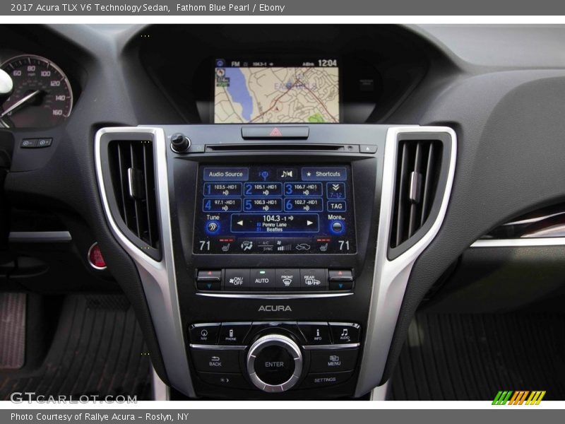 Fathom Blue Pearl / Ebony 2017 Acura TLX V6 Technology Sedan