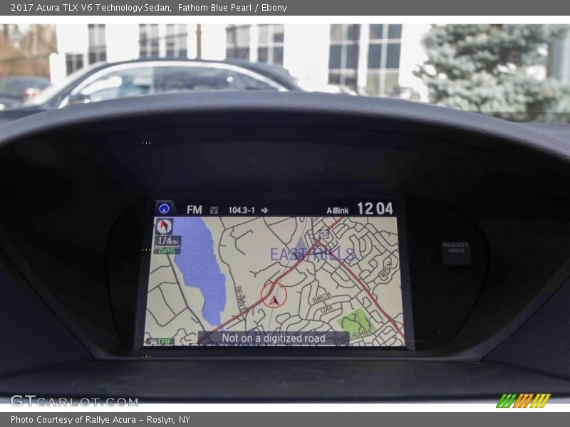 Fathom Blue Pearl / Ebony 2017 Acura TLX V6 Technology Sedan