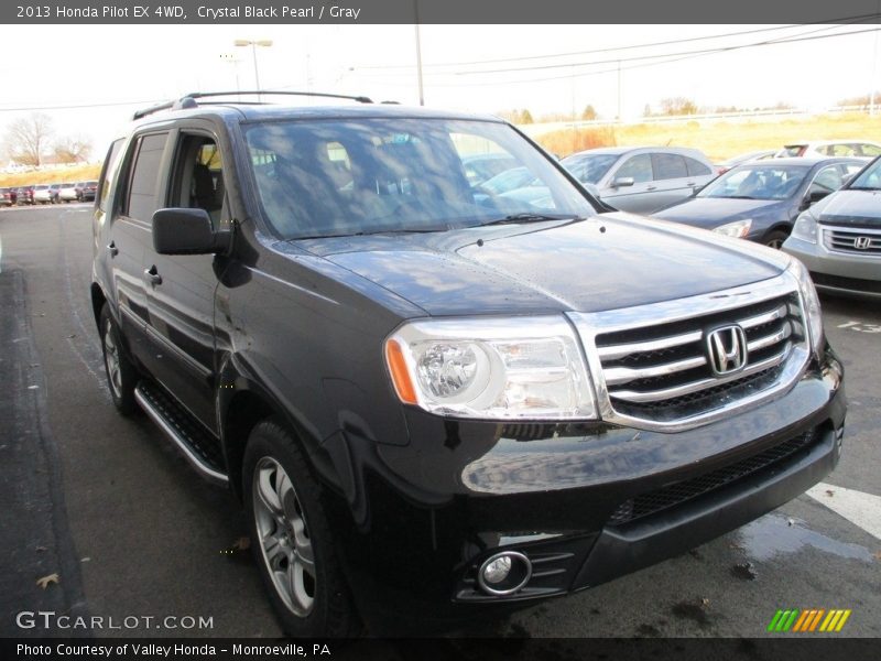 Crystal Black Pearl / Gray 2013 Honda Pilot EX 4WD