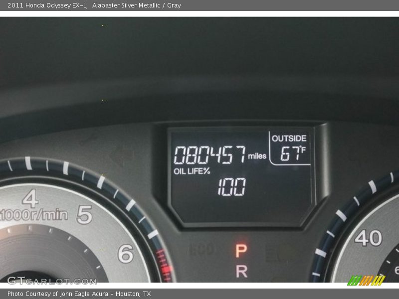Alabaster Silver Metallic / Gray 2011 Honda Odyssey EX-L