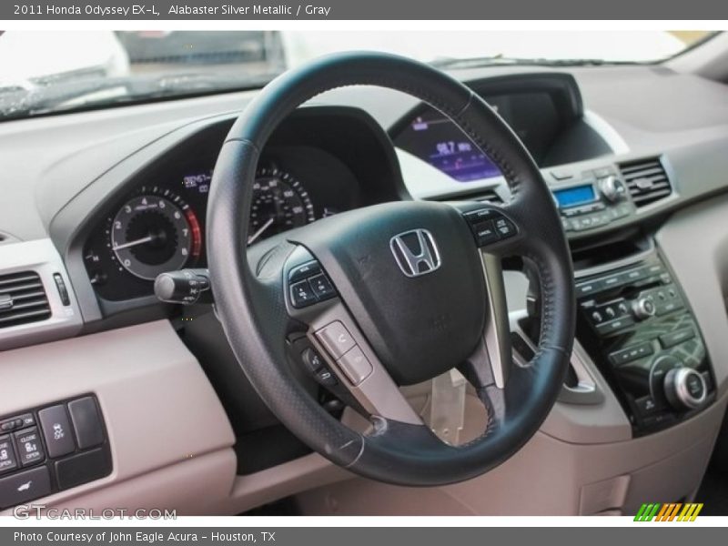 Alabaster Silver Metallic / Gray 2011 Honda Odyssey EX-L