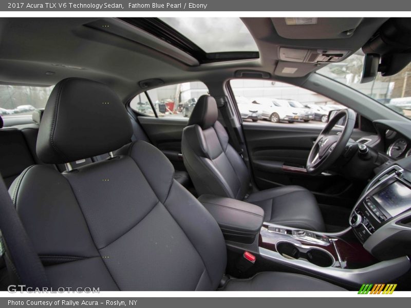 Fathom Blue Pearl / Ebony 2017 Acura TLX V6 Technology Sedan