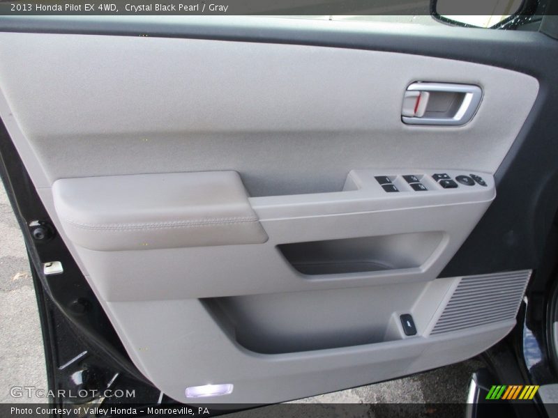Crystal Black Pearl / Gray 2013 Honda Pilot EX 4WD