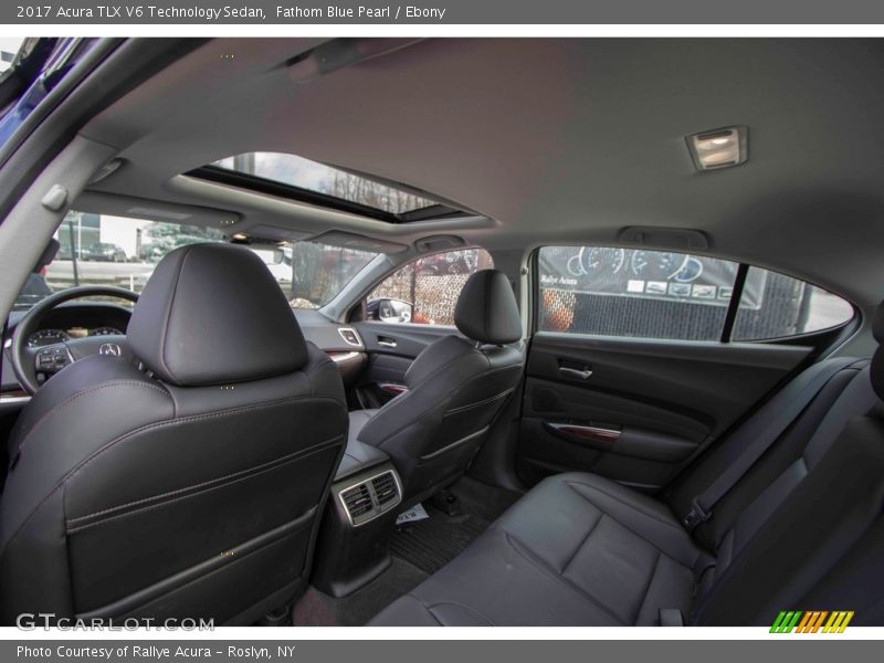 Fathom Blue Pearl / Ebony 2017 Acura TLX V6 Technology Sedan