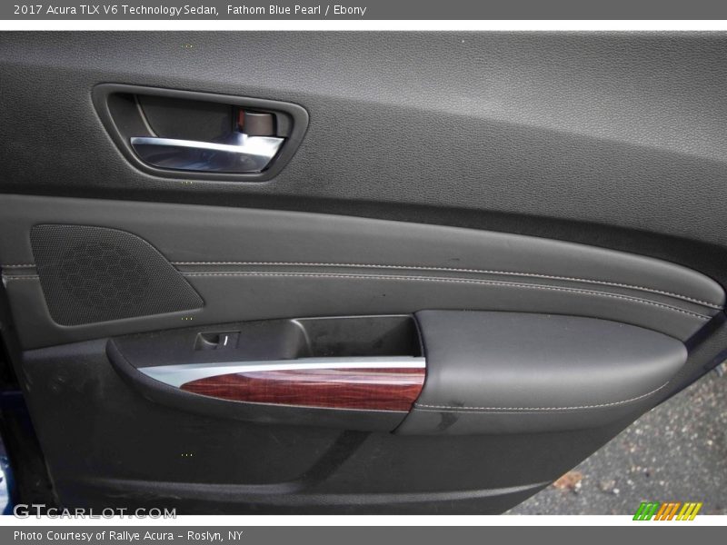 Fathom Blue Pearl / Ebony 2017 Acura TLX V6 Technology Sedan