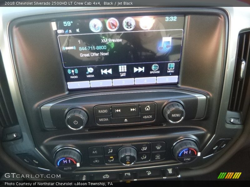 Black / Jet Black 2018 Chevrolet Silverado 2500HD LT Crew Cab 4x4