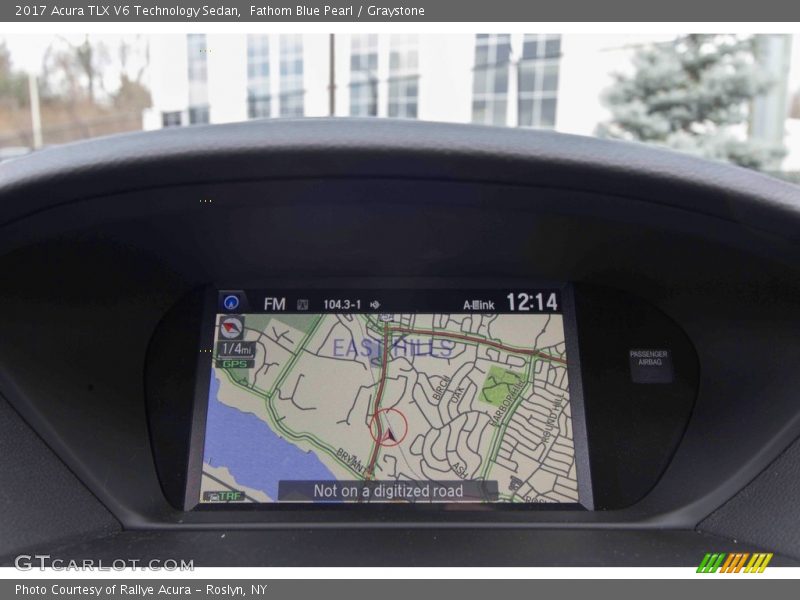 Fathom Blue Pearl / Graystone 2017 Acura TLX V6 Technology Sedan