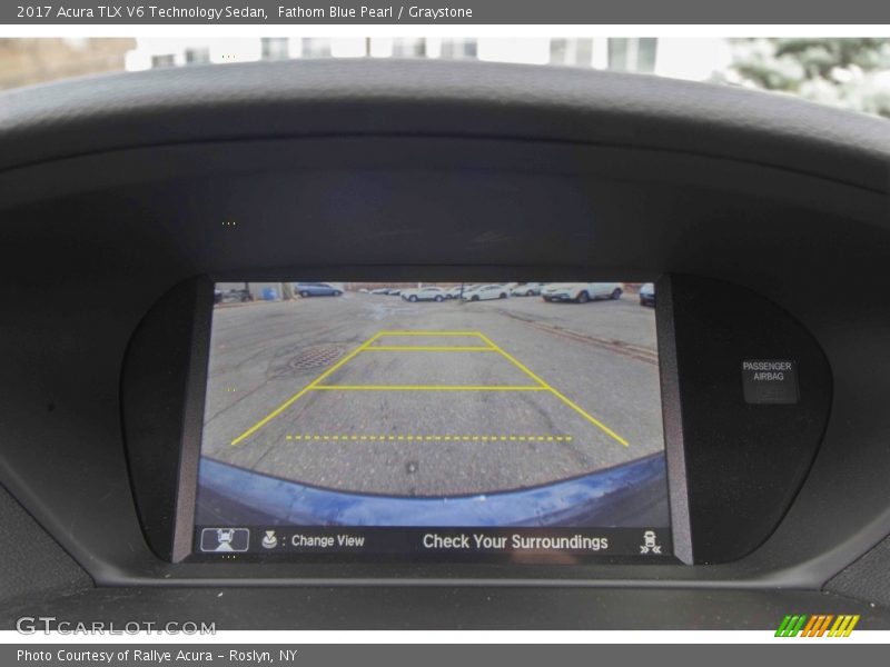 Fathom Blue Pearl / Graystone 2017 Acura TLX V6 Technology Sedan