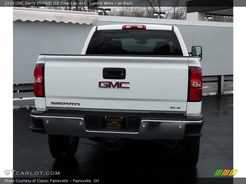 Summit White / Jet Black 2018 GMC Sierra 2500HD SLE Crew Cab 4x4