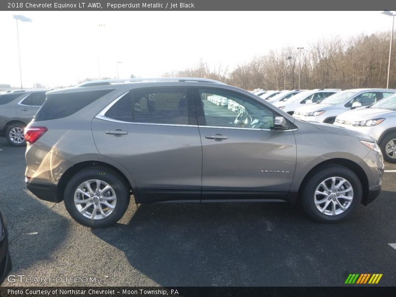 Pepperdust Metallic / Jet Black 2018 Chevrolet Equinox LT AWD