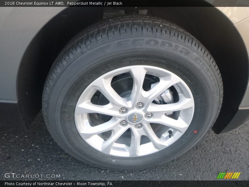 Pepperdust Metallic / Jet Black 2018 Chevrolet Equinox LT AWD