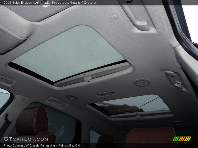 Pepperdust Metallic / Chestnut 2018 Buick Enclave Avenir AWD