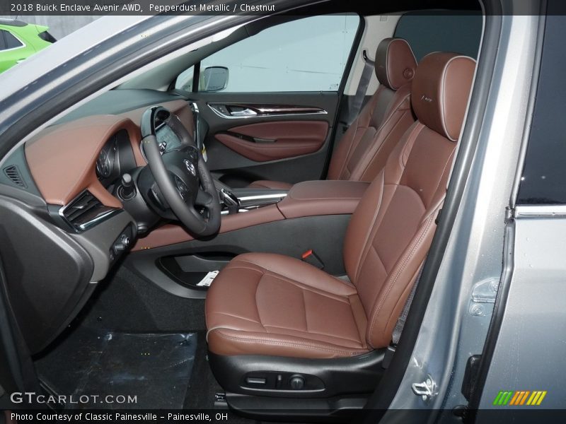Pepperdust Metallic / Chestnut 2018 Buick Enclave Avenir AWD