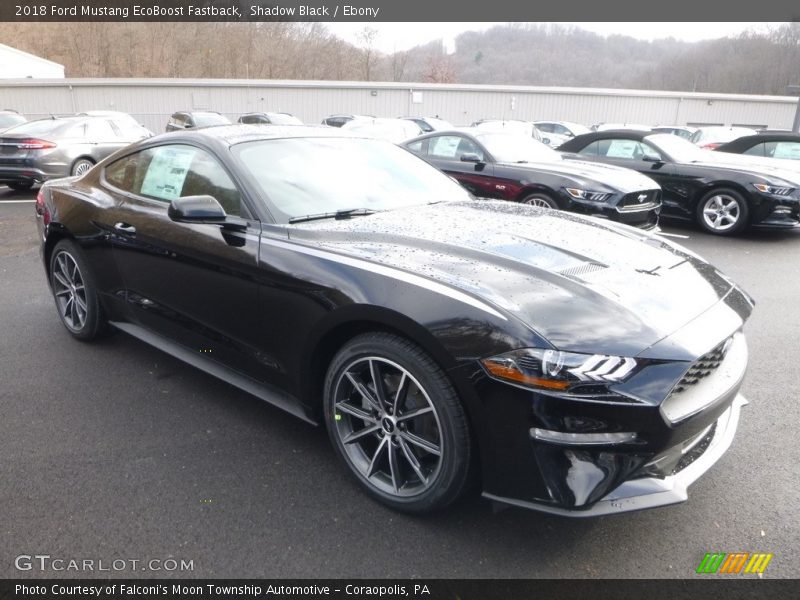 Shadow Black / Ebony 2018 Ford Mustang EcoBoost Fastback