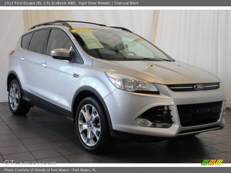 Ingot Silver Metallic / Charcoal Black 2013 Ford Escape SEL 1.6L EcoBoost 4WD