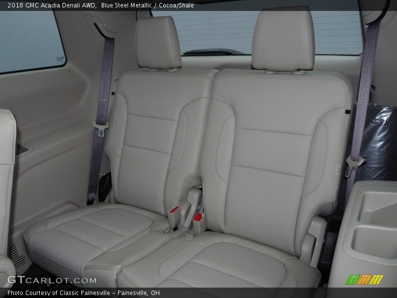 Blue Steel Metallic / Cocoa/Shale 2018 GMC Acadia Denali AWD
