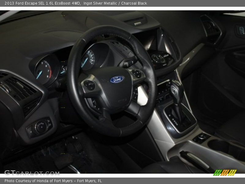 Ingot Silver Metallic / Charcoal Black 2013 Ford Escape SEL 1.6L EcoBoost 4WD