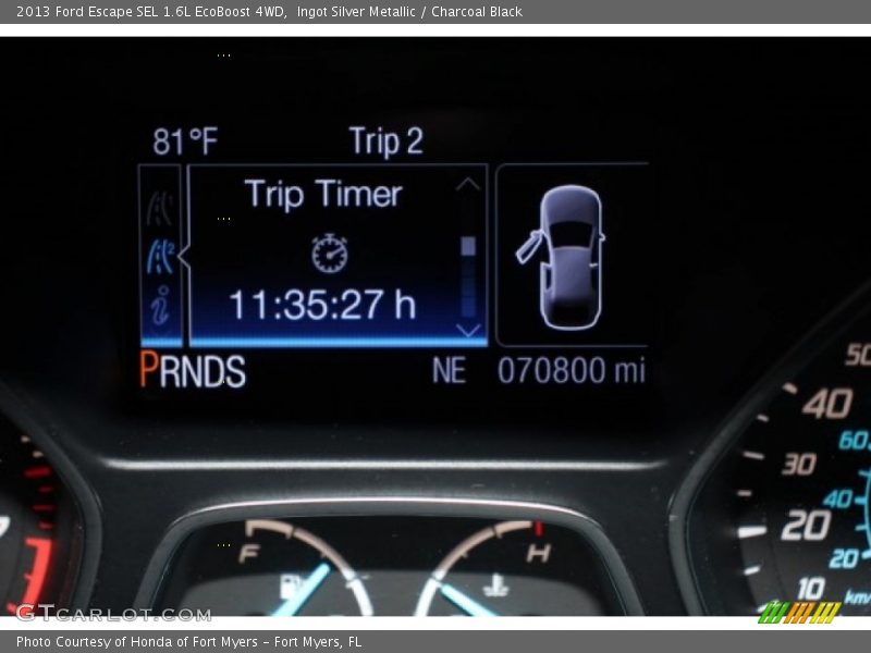 Ingot Silver Metallic / Charcoal Black 2013 Ford Escape SEL 1.6L EcoBoost 4WD