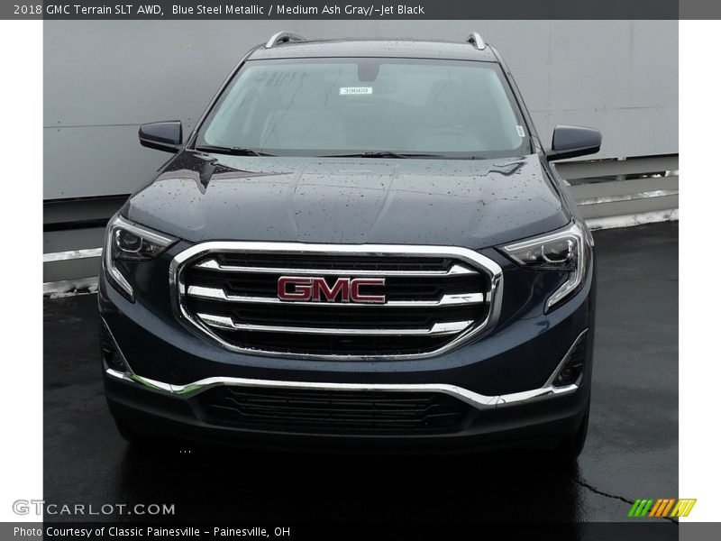 Blue Steel Metallic / Medium Ash Gray/­Jet Black 2018 GMC Terrain SLT AWD