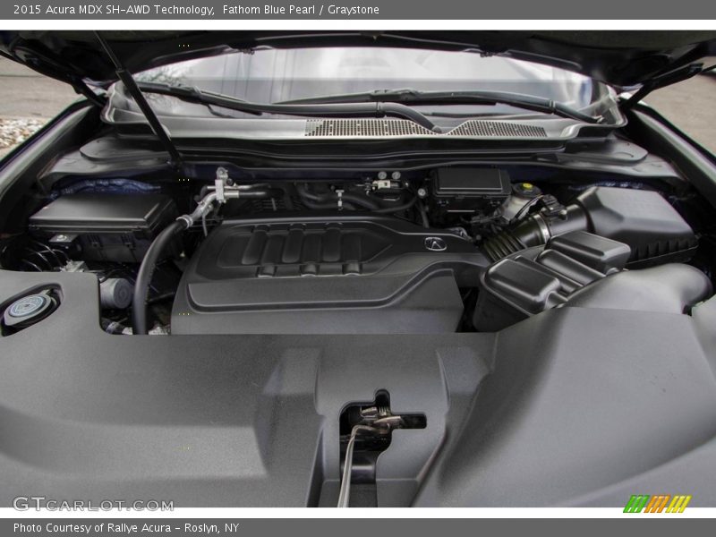 Fathom Blue Pearl / Graystone 2015 Acura MDX SH-AWD Technology