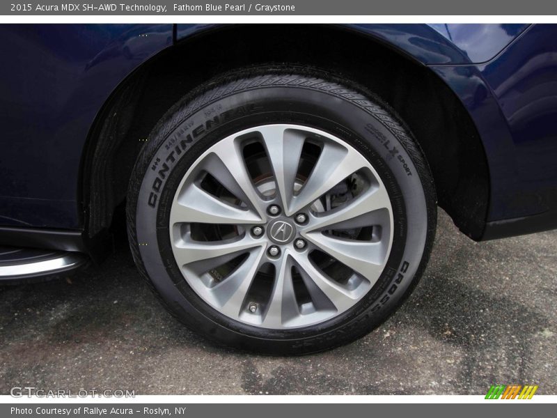 Fathom Blue Pearl / Graystone 2015 Acura MDX SH-AWD Technology