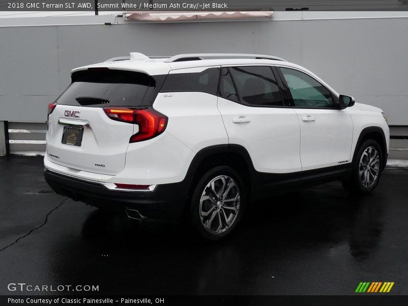 Summit White / Medium Ash Gray/­Jet Black 2018 GMC Terrain SLT AWD