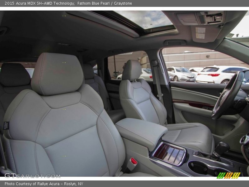 Fathom Blue Pearl / Graystone 2015 Acura MDX SH-AWD Technology