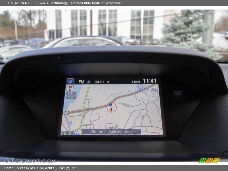 Fathom Blue Pearl / Graystone 2015 Acura MDX SH-AWD Technology