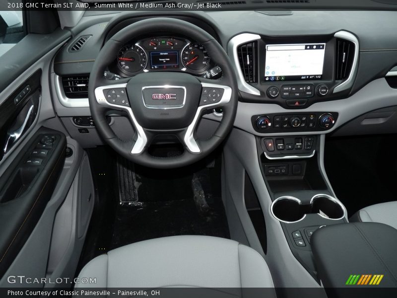 Summit White / Medium Ash Gray/­Jet Black 2018 GMC Terrain SLT AWD
