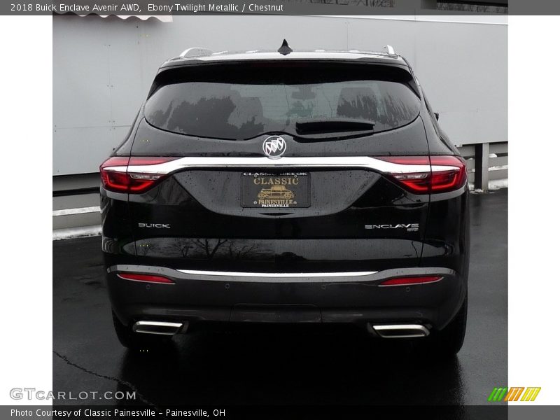 Ebony Twilight Metallic / Chestnut 2018 Buick Enclave Avenir AWD