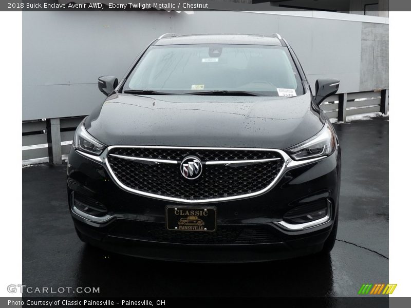 Ebony Twilight Metallic / Chestnut 2018 Buick Enclave Avenir AWD