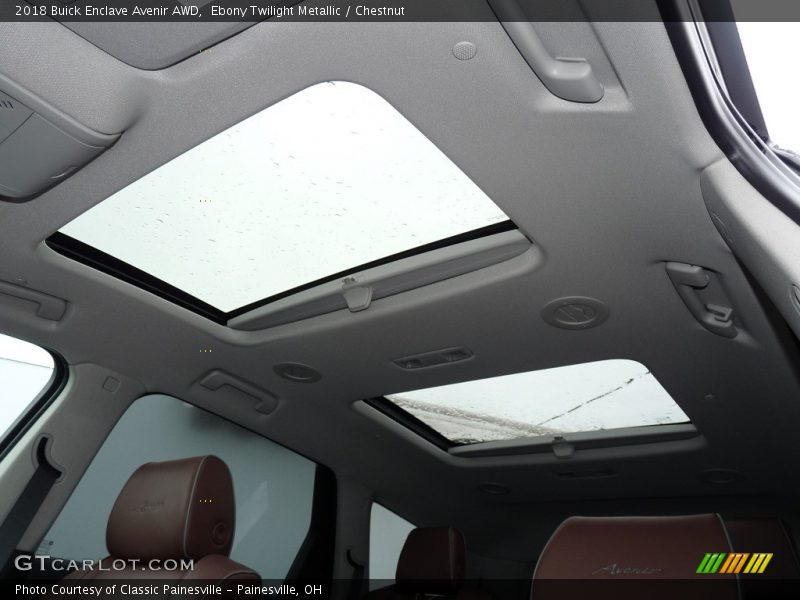 Ebony Twilight Metallic / Chestnut 2018 Buick Enclave Avenir AWD