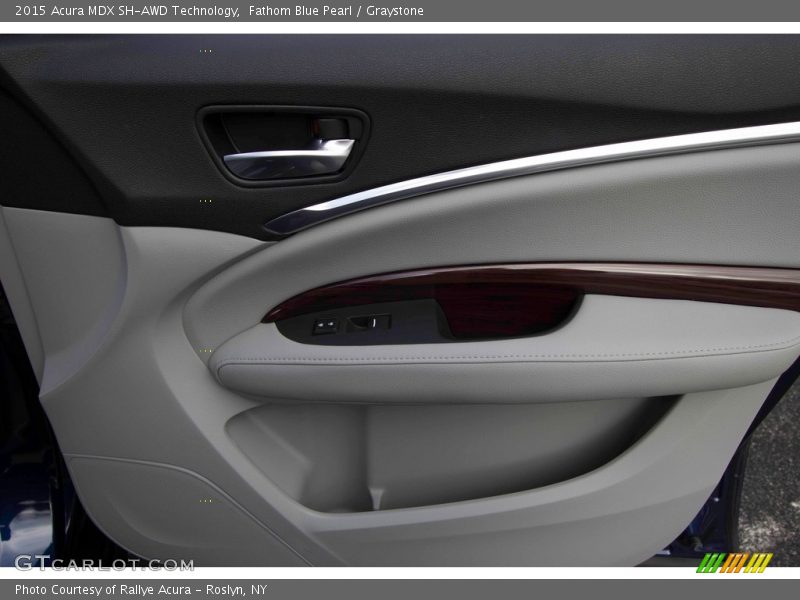 Fathom Blue Pearl / Graystone 2015 Acura MDX SH-AWD Technology