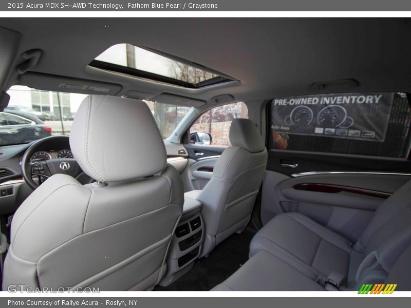 Fathom Blue Pearl / Graystone 2015 Acura MDX SH-AWD Technology