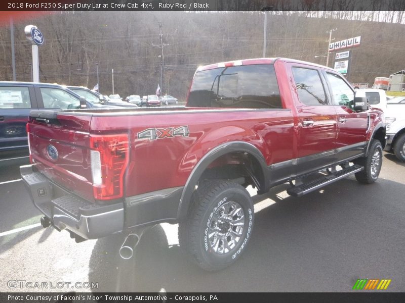 Ruby Red / Black 2018 Ford F250 Super Duty Lariat Crew Cab 4x4