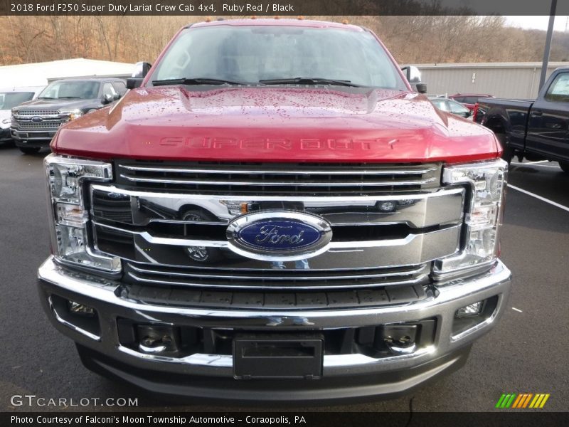 Ruby Red / Black 2018 Ford F250 Super Duty Lariat Crew Cab 4x4