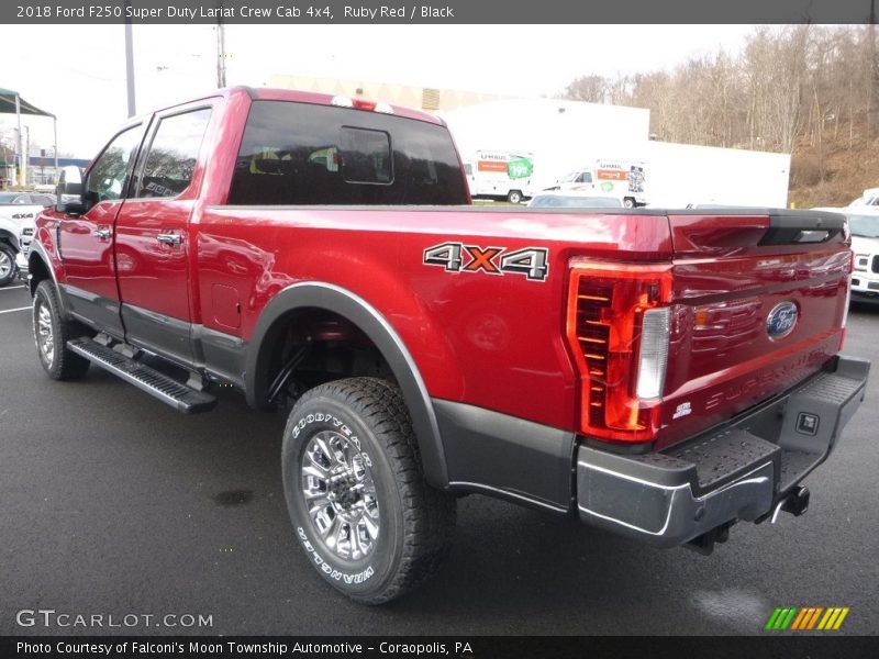 Ruby Red / Black 2018 Ford F250 Super Duty Lariat Crew Cab 4x4
