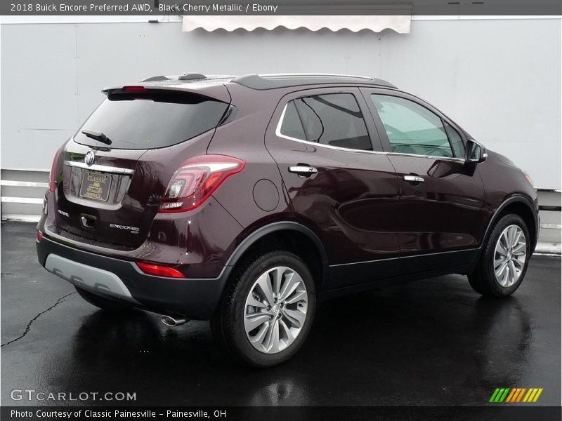 Black Cherry Metallic / Ebony 2018 Buick Encore Preferred AWD