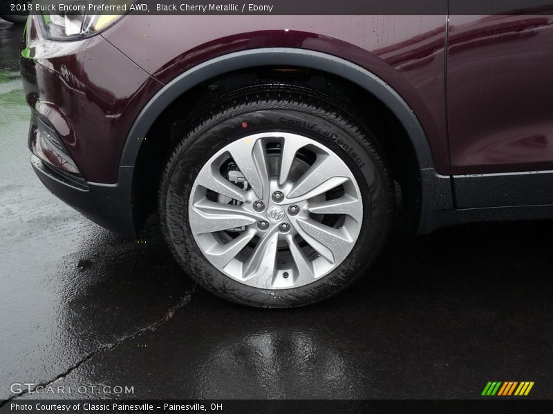 Black Cherry Metallic / Ebony 2018 Buick Encore Preferred AWD