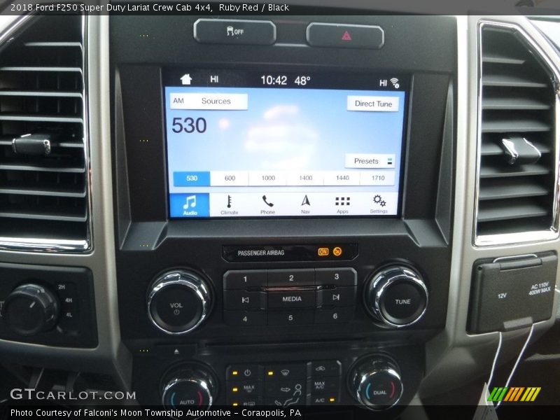 Ruby Red / Black 2018 Ford F250 Super Duty Lariat Crew Cab 4x4