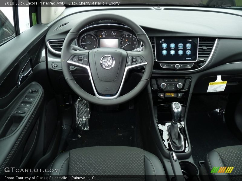 Black Cherry Metallic / Ebony 2018 Buick Encore Preferred AWD