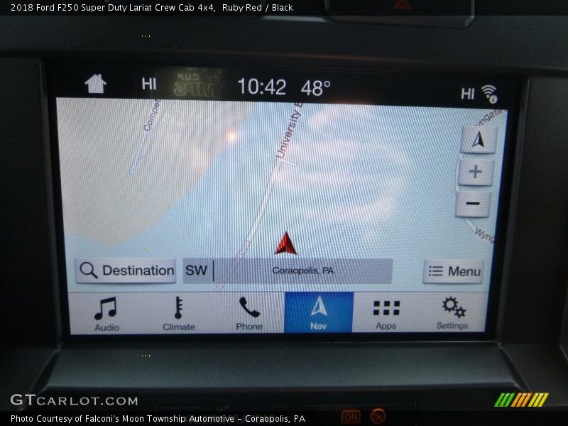 Ruby Red / Black 2018 Ford F250 Super Duty Lariat Crew Cab 4x4