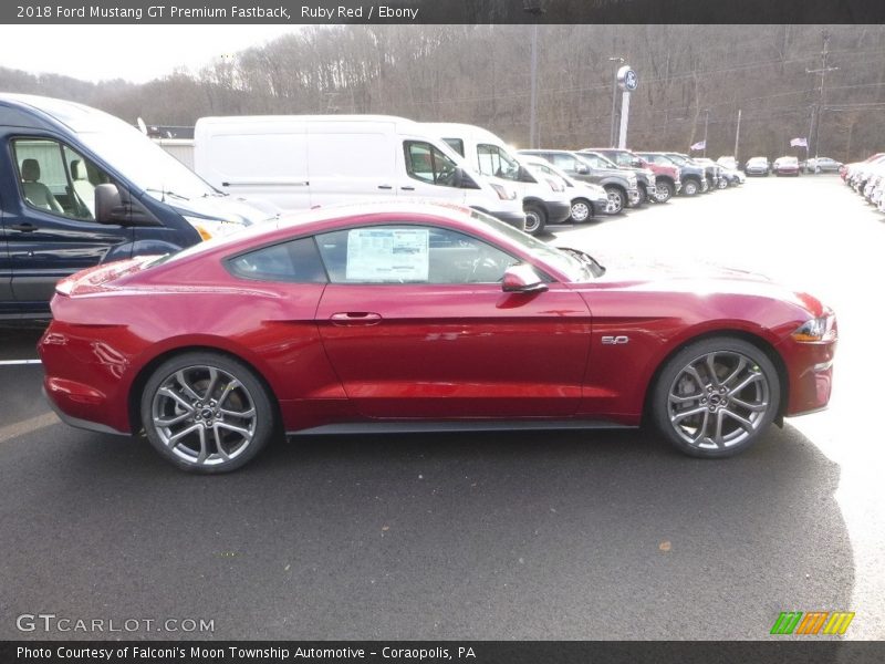 Ruby Red / Ebony 2018 Ford Mustang GT Premium Fastback