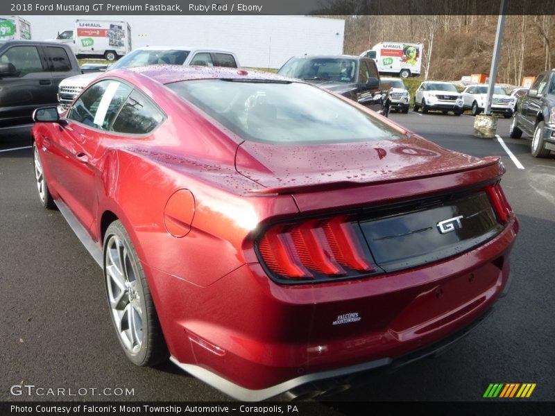 Ruby Red / Ebony 2018 Ford Mustang GT Premium Fastback
